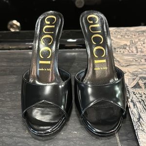 Gucci Women's High-Heel Slide Sandals size 37